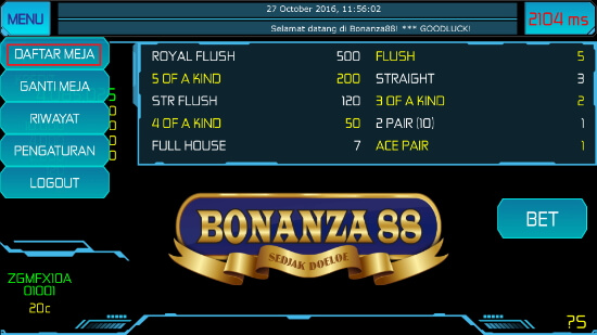 Screenshot permainan bola tangkas android Bonanza88 9