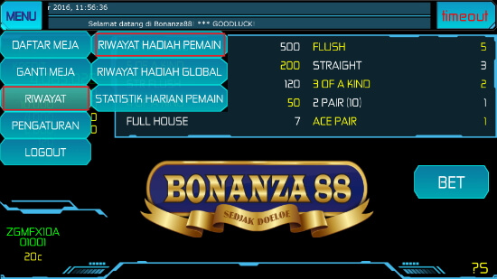 Screenshot permainan bola tangkas android Bonanza88 19