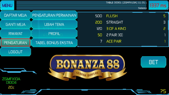 Screenshot permainan bola tangkas android Bonanza88 25