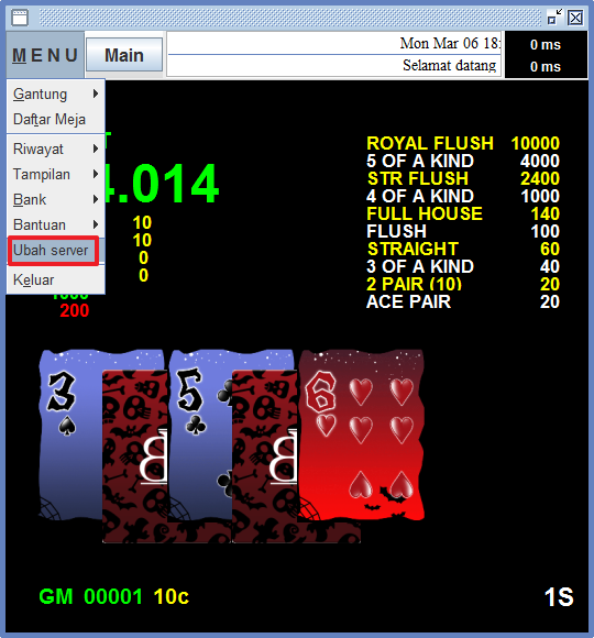 Screenshot permainan bola tangkas desktop Bonanza88 4 update