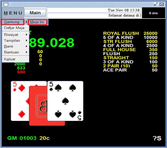 Screenshot permainan bola tangkas desktop Bonanza88 14