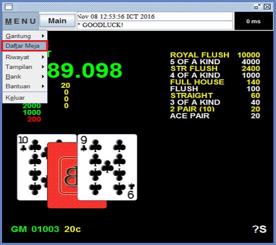 Screenshot permainan bola tangkas desktop Bonanza88 24