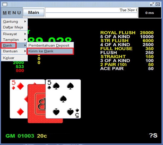Screenshot permainan bola tangkas desktop Bonanza88 37