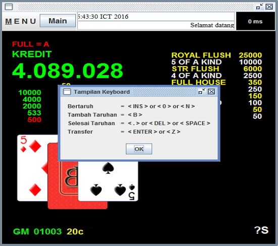 Screenshot permainan bola tangkas desktop Bonanza88 47